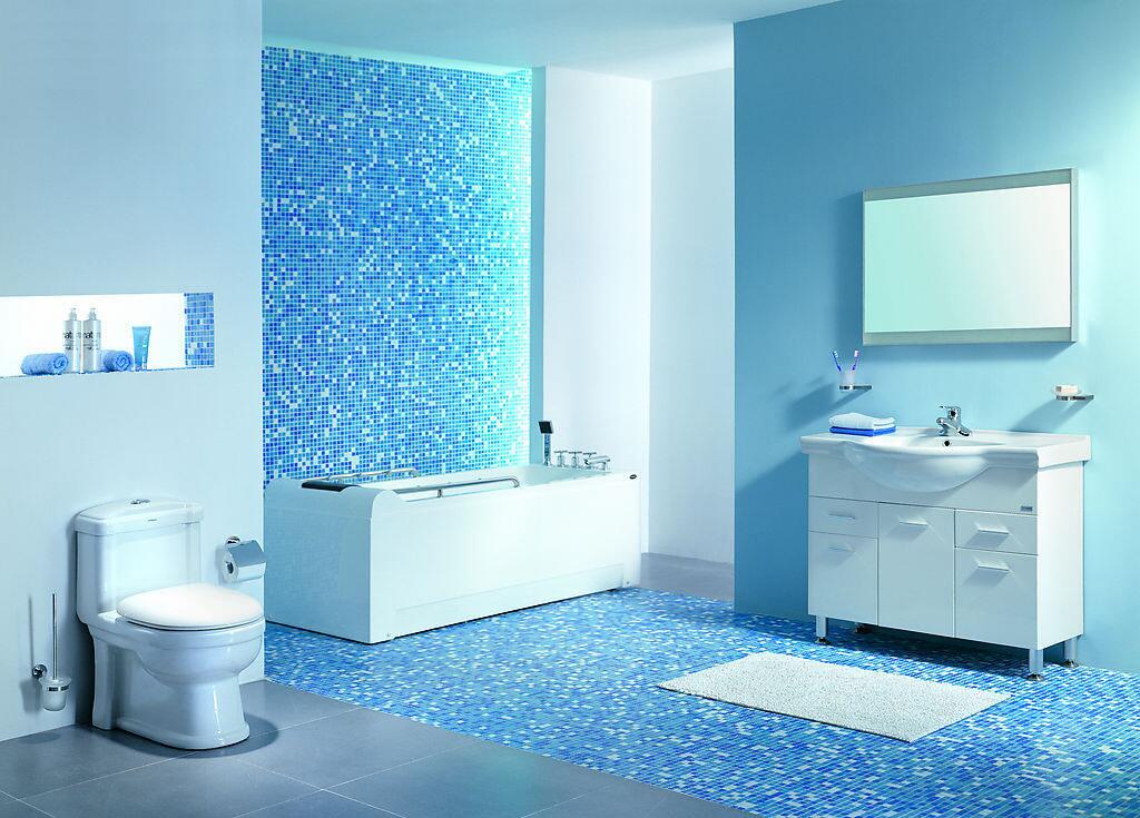 Banheiro com Pastilhas de Vidro Cristal I